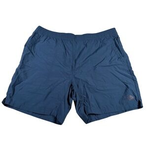 The North Face Shorts Mens L (Waist 36) Blue Nylon Elastic Waist Hiking Outdoor